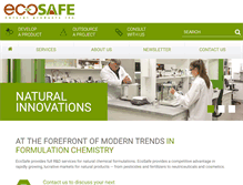 Tablet Screenshot of ecosafenatural.com